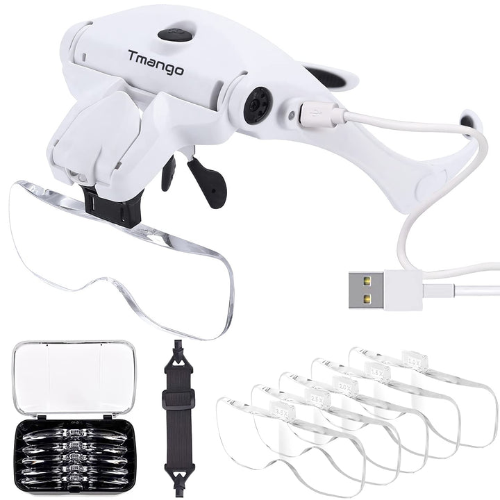 TMANGO Magnifying Glasses with Light for Close Work, Re