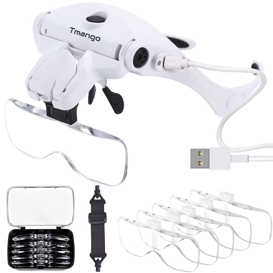 TMANGO Magnifying Glasses with Light for Close Work, Re