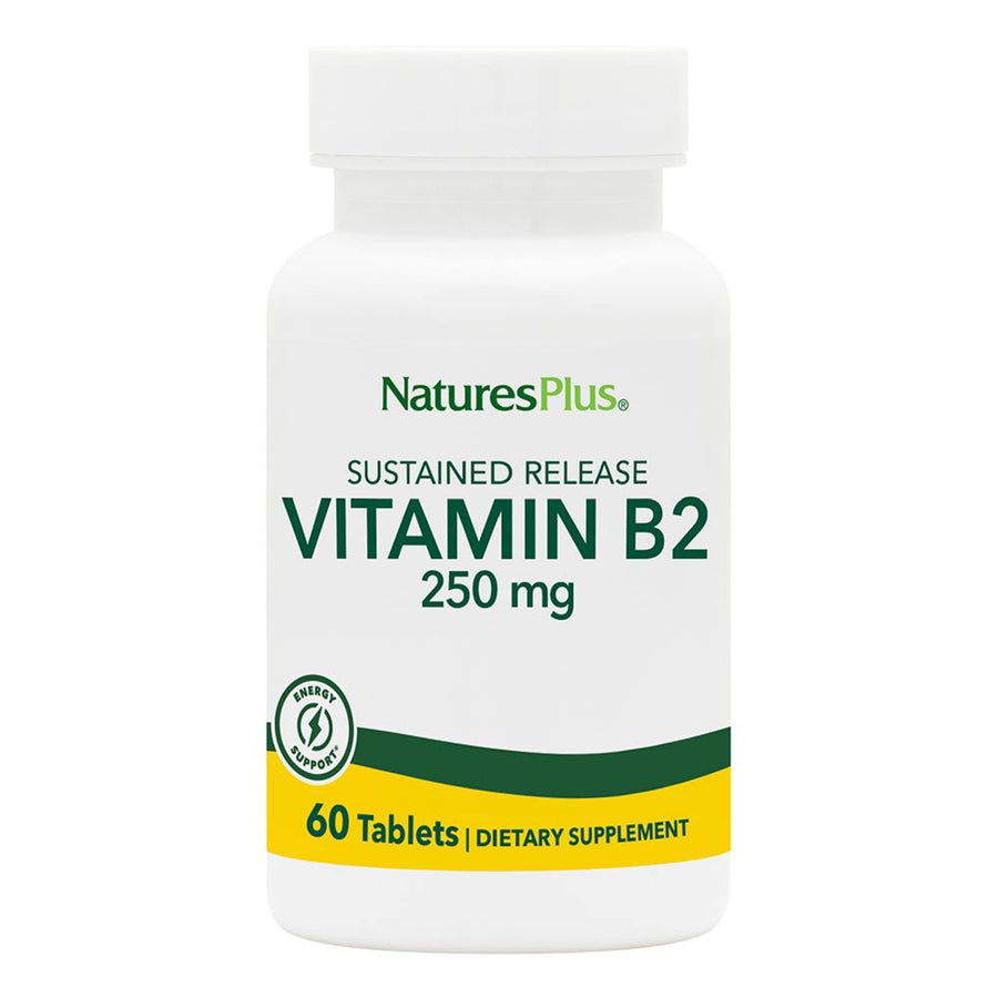 Natures Plus Vitamin B2 (Riboflavin) - 250 mg, 60 Veget