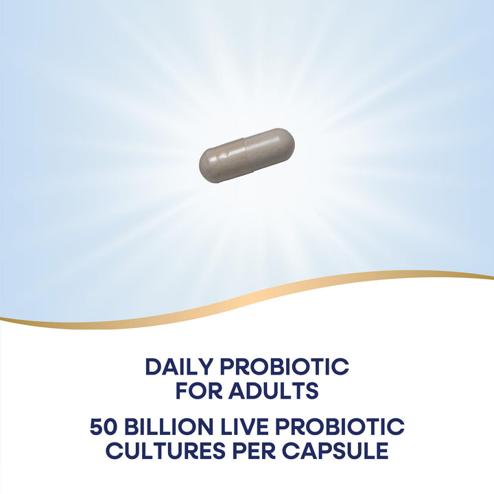 Nature&#39;s Way Extra Strength** Fortify Probiotic, Prebiotics, 50 Billion Live Cultures, Digestive and Immune Health Support*, 30 Capsules (Packaging May Vary)