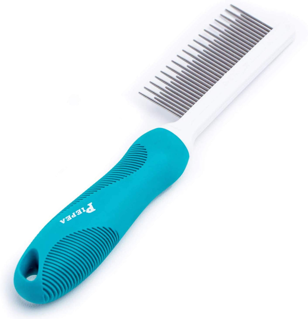 Pet Comb, Long and Short Teeth Comb for Dogs &amp; Cats, Pet Hair Comb for Home Grooming Kit, Removes Knots, Mats and Tangles