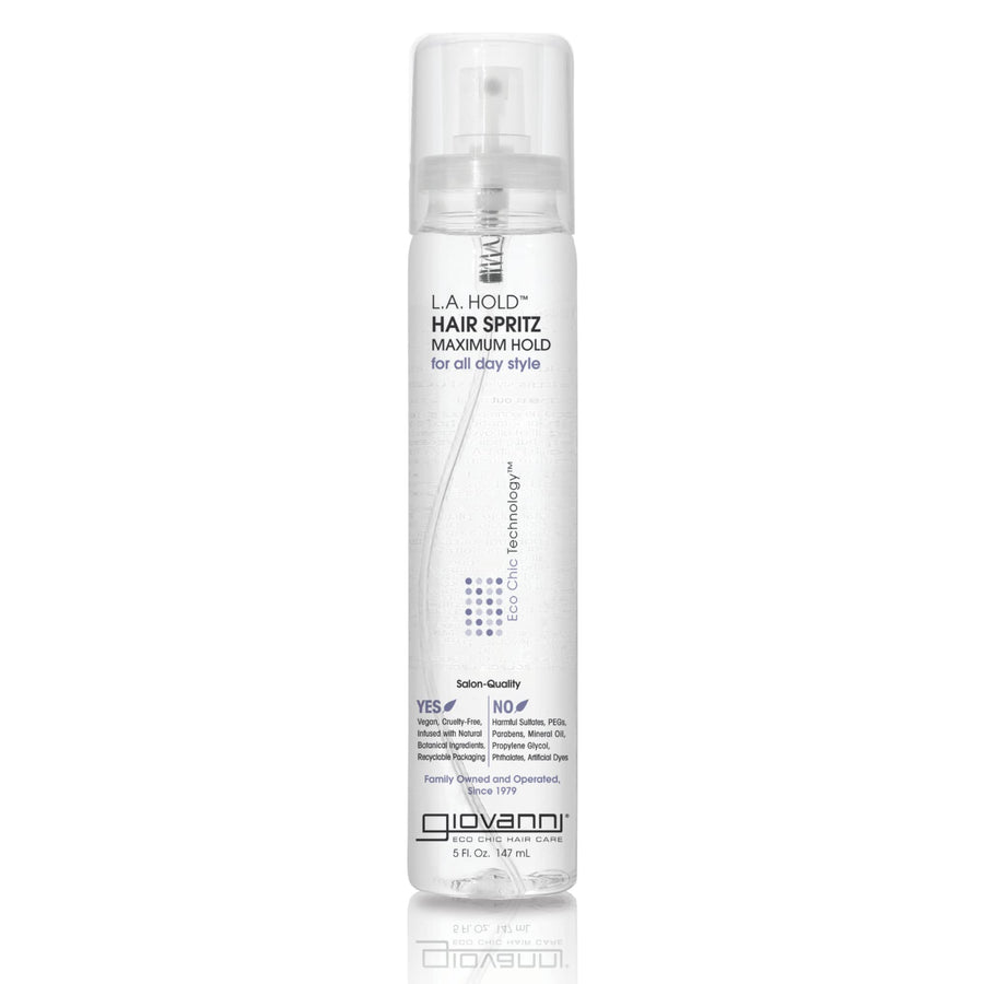 L.A. Hold Hair Spritz - Maximum Hold Styling Spray, Lightweight, Lauryl & Laureth Sulfate Free - 5 oz
