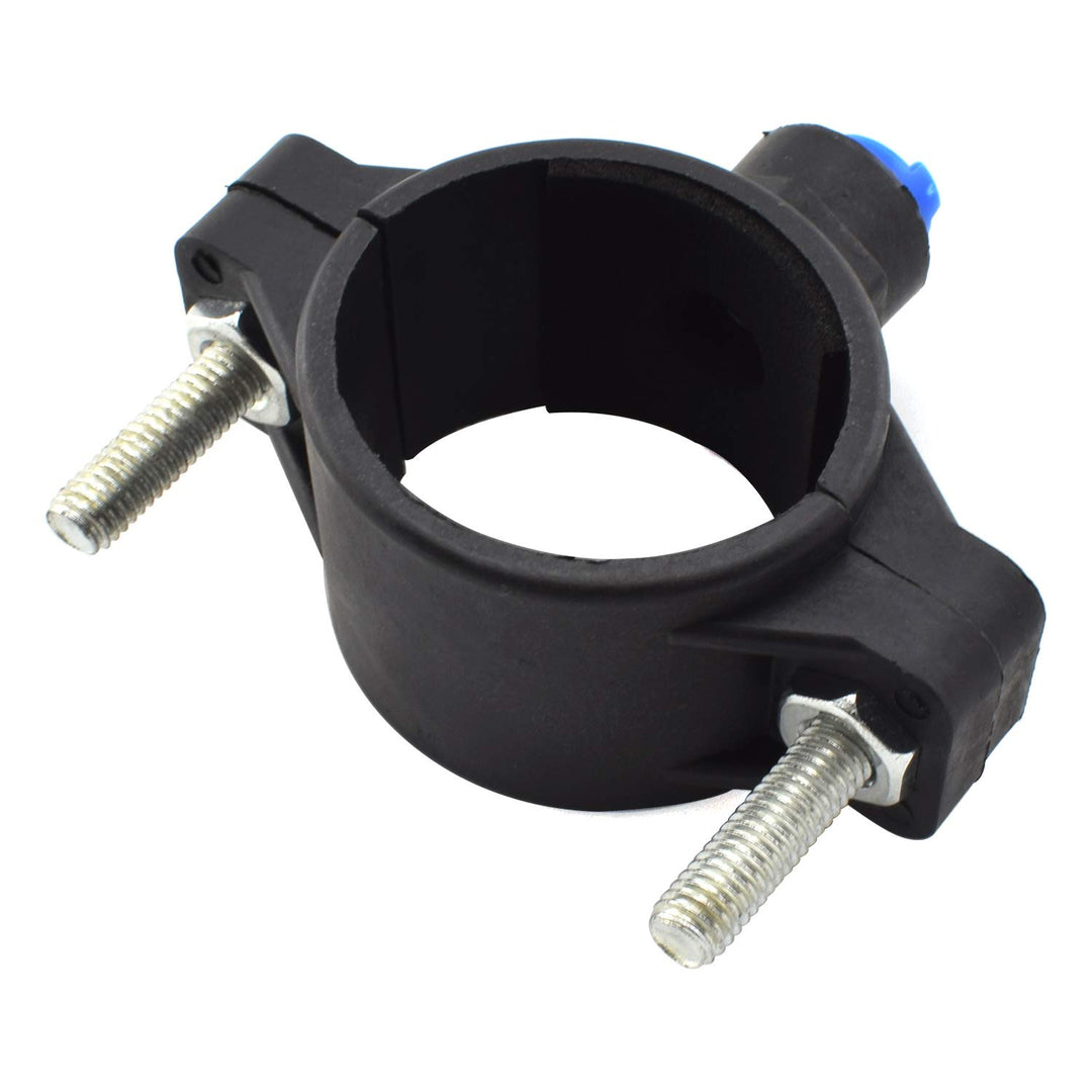 2-Pack Drain Saddle Valve with 1/4 Quick Connect Plastic Water Filters Valve Clamp for Reverse Osmosis System