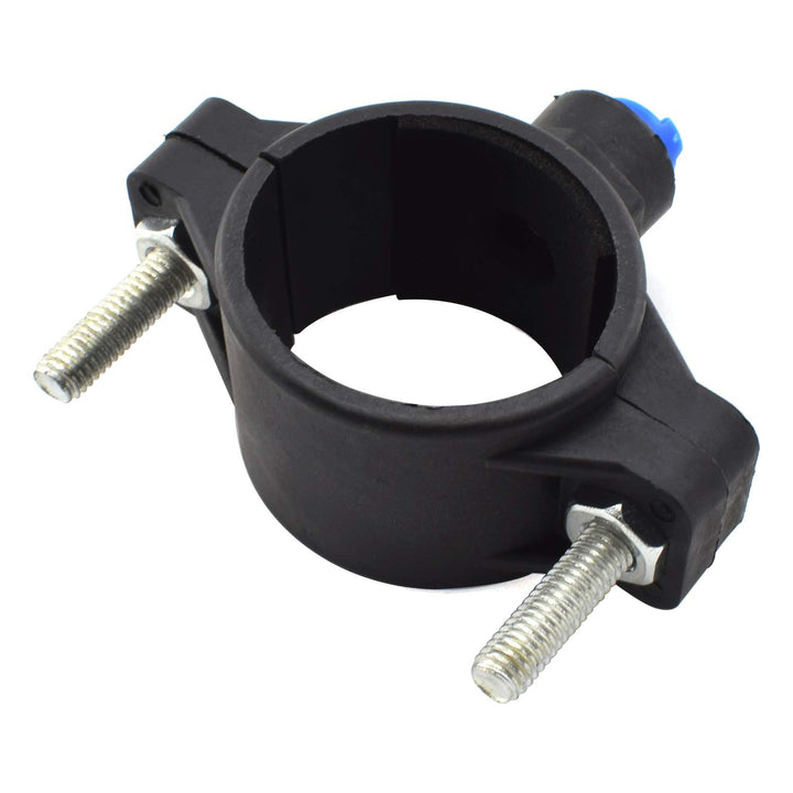 2-Pack Drain Saddle Valve with 1/4 Quick Connect Plastic Water Filters Valve Clamp for Reverse Osmosis System