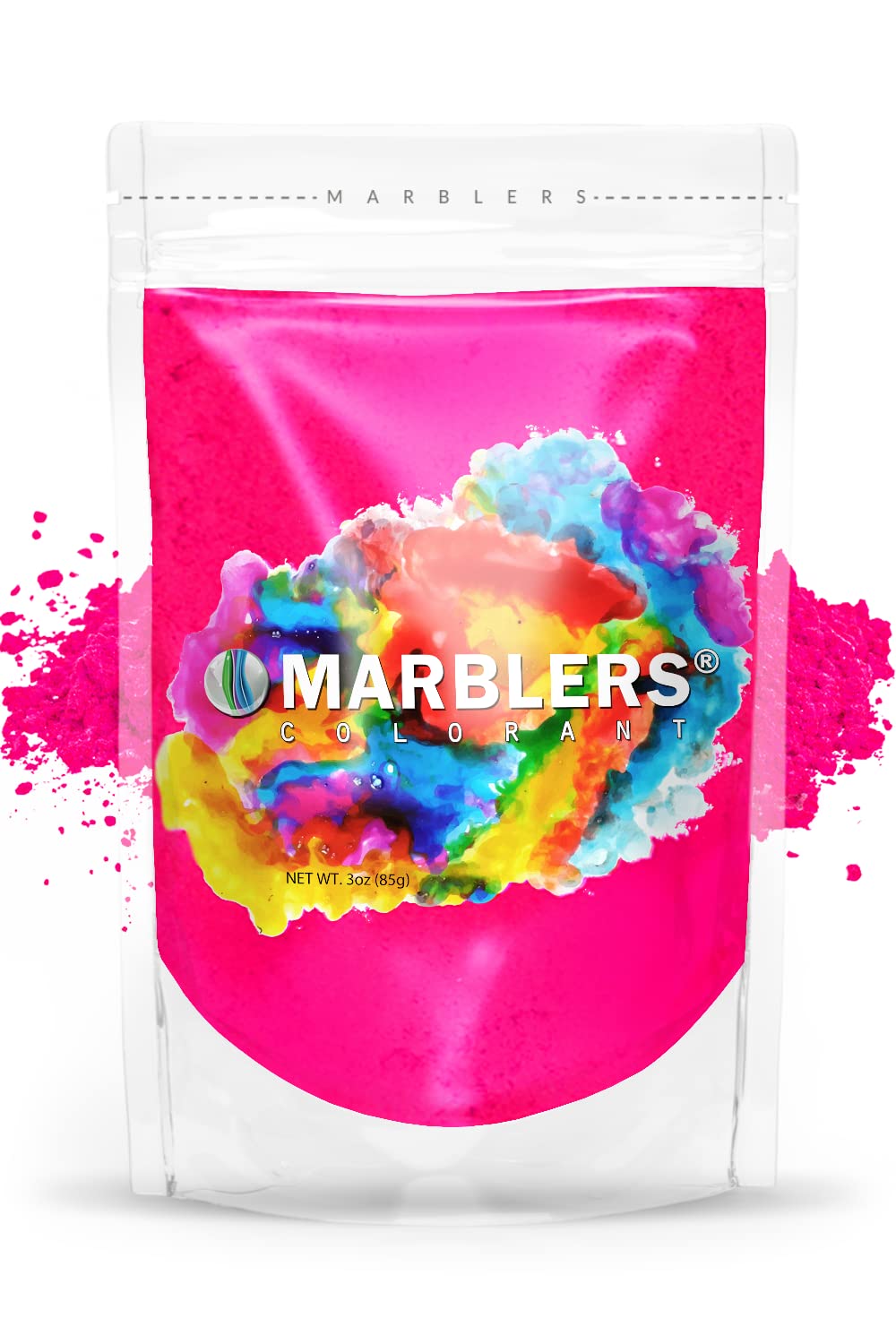 Fluorescent Pigment Powder [Neon Pink] 3oz (85g) | Matte Pigment | Dye | Non-Toxic | Vegan | Cruelty-Free | Nail Polish, Nail Art, Soap, Slime, Candle, Resin, Epoxy, Acrylic Paint