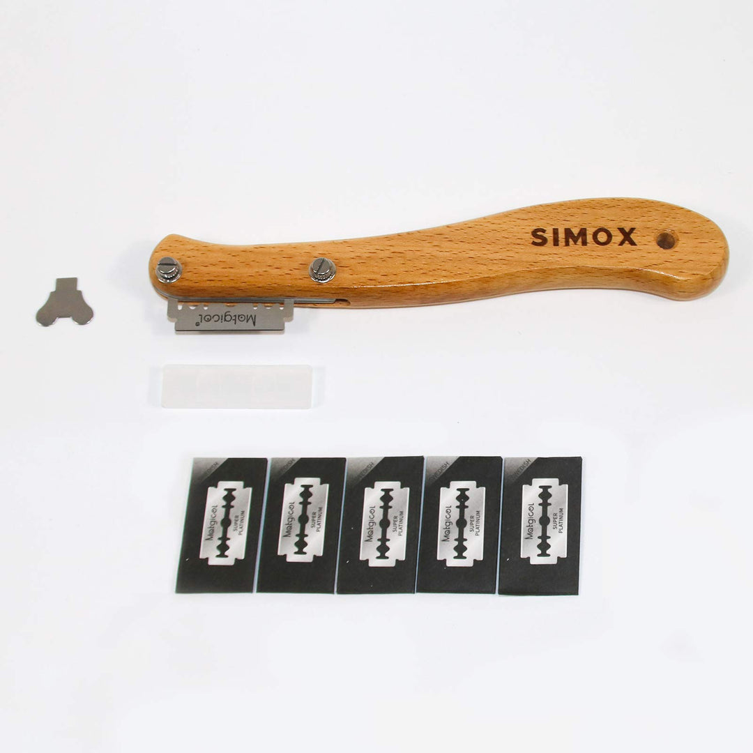 Premium Bread Lame, Bread Scorer Blade with Crafted Wooden Handle &amp; 10 Blades, Bread Scoring Tool/Bread Lame with Protective Cover