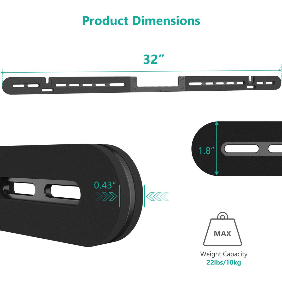 WALI Soundbar Wall Mount, Designed for Sonos Arc and SO