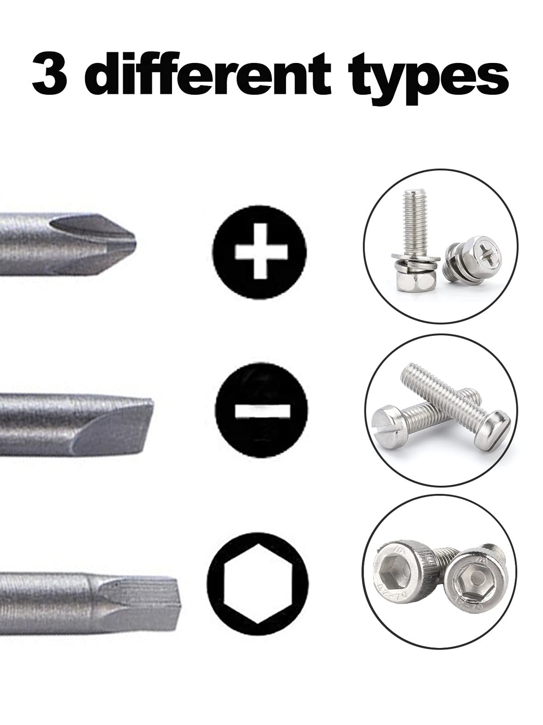 Rocaris 10pcs 1/4 Inch Hex Shank Long Magnetic Screwdri