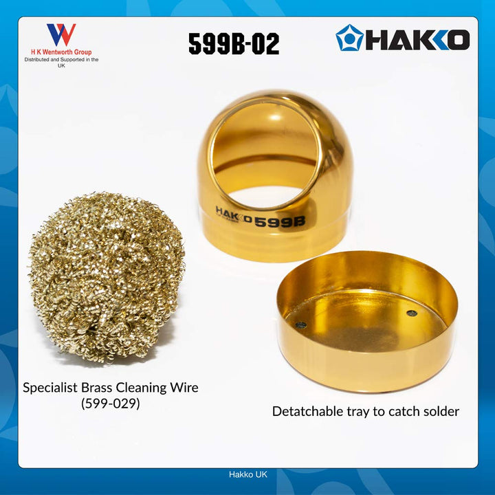 Hakko 599B-02 Solder Tip Cleaning Wire and Holder, 1 PA