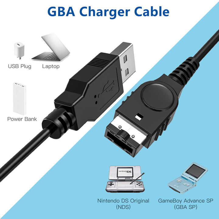Ullnosoo Gameboy Advance SP Charger and Link Cable Set,