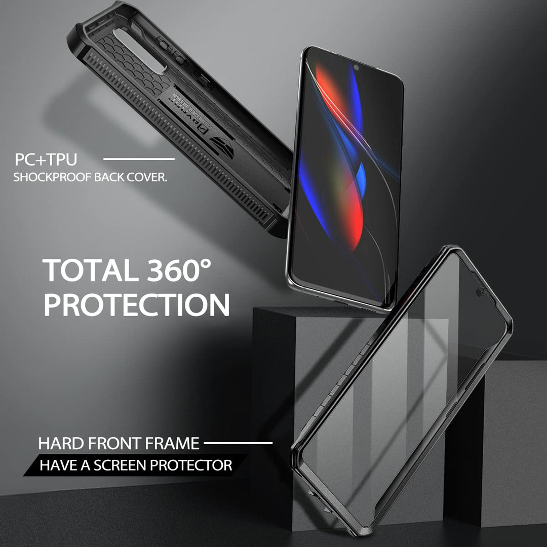 for Samsung Galaxy S20 5G Case/6.2 inches, [Built in Screen Protector and Kickstand] Heavy Duty Military Grade Protection Shockproof Protective Cover for Samsung Galaxy S20 5G Black