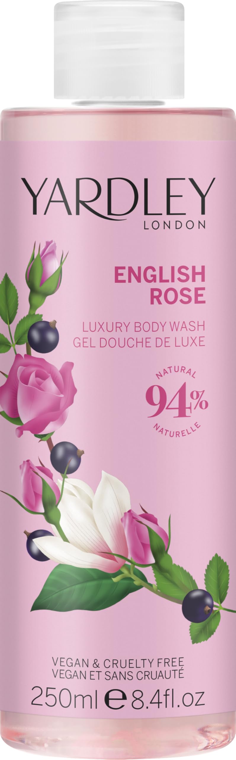 Yardley Of London English Rose By London, 8.4 Oz Luxury Body Wash For Women