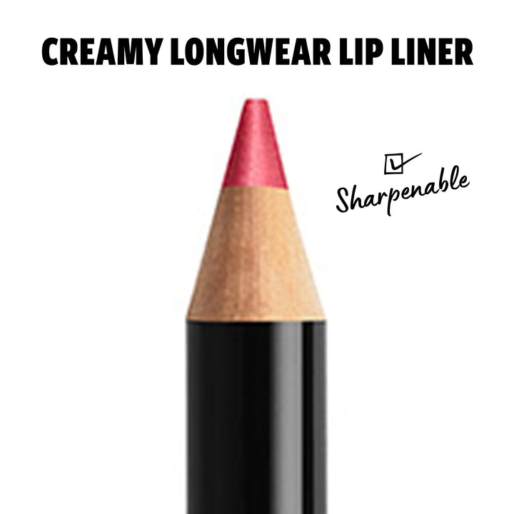 PROFESSIONAL MAKEUP Slim Lip Pencil, Long-Lasting Creamy Lip Liner - Edge Pink