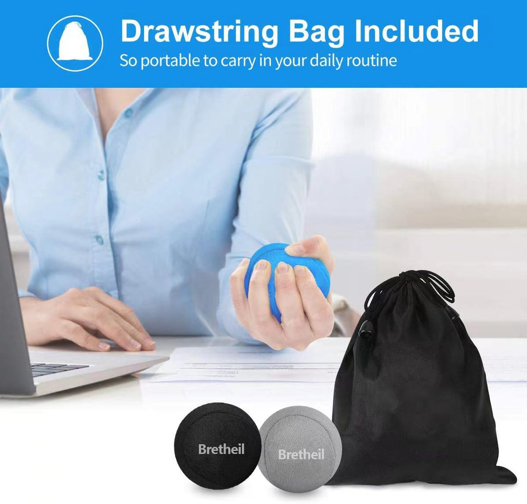 Hand Stress Balls, Stress Balls for Adults, Therapy Squeezing Relief Soft Balls for Anxiety &amp; Hand Strengthening Grip Exercise &amp; Physical Rehabilitation, Great for Adults (3 Density Reliever)