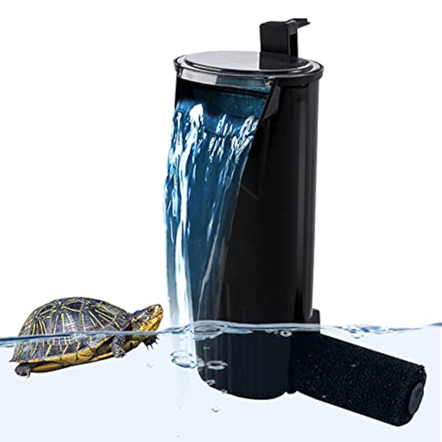 Aquarium Internal Filter 3 to 20 Gallons, for Turtle Tanks, Reptiles, Amphibians, Frog, Cichlids, Newt or Fish Tank