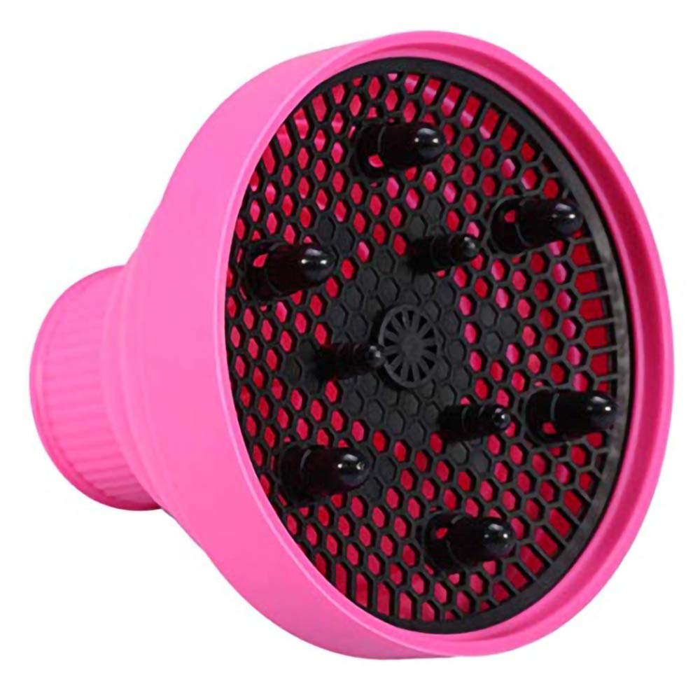 Collapsible Silicone Hair Diffuser Attachment- The latest travel portable-Pink