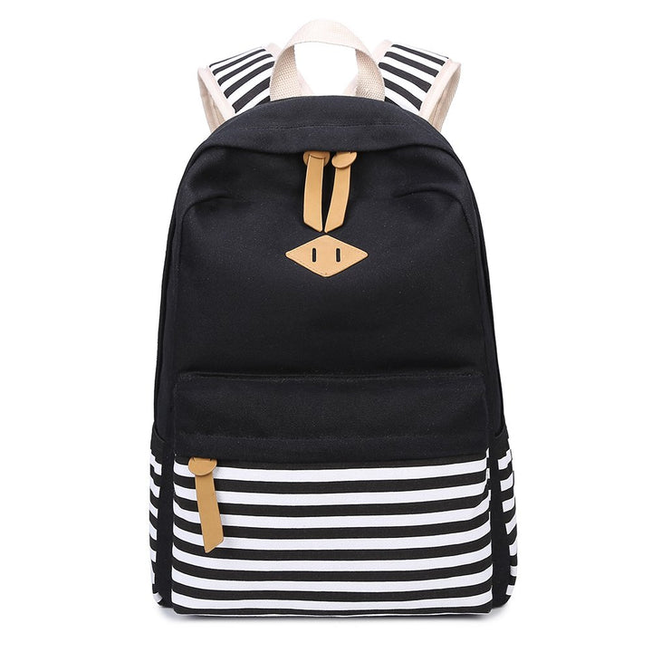Abshoo Causal Canvas Stripe Backpack Cute Lightweight T
