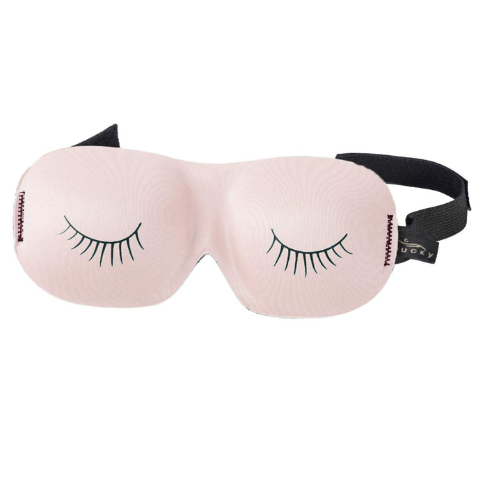 Ultralight Comfortable Contoured Travel and Sleep Eye Mask, Strawberry Eyelash, One Size