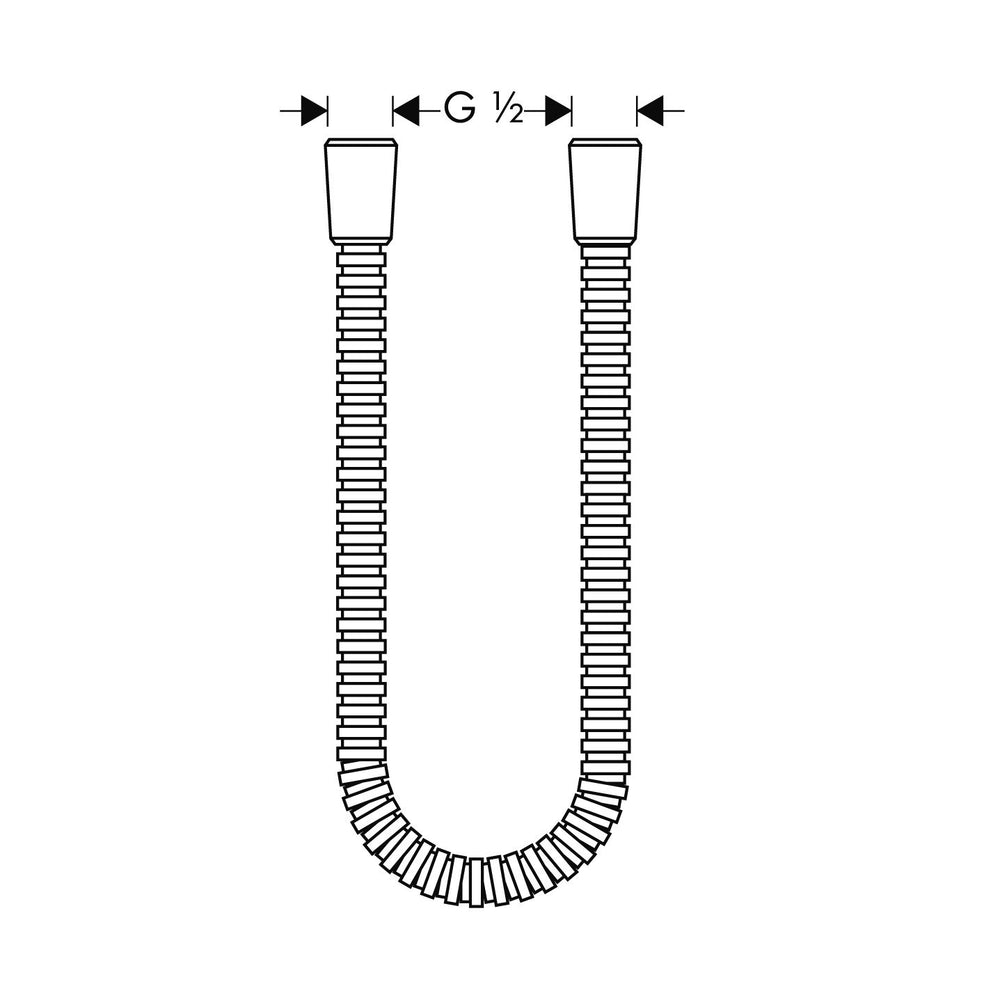 Axor 28116000 Metal Showerhose 63-Inch in Chrome