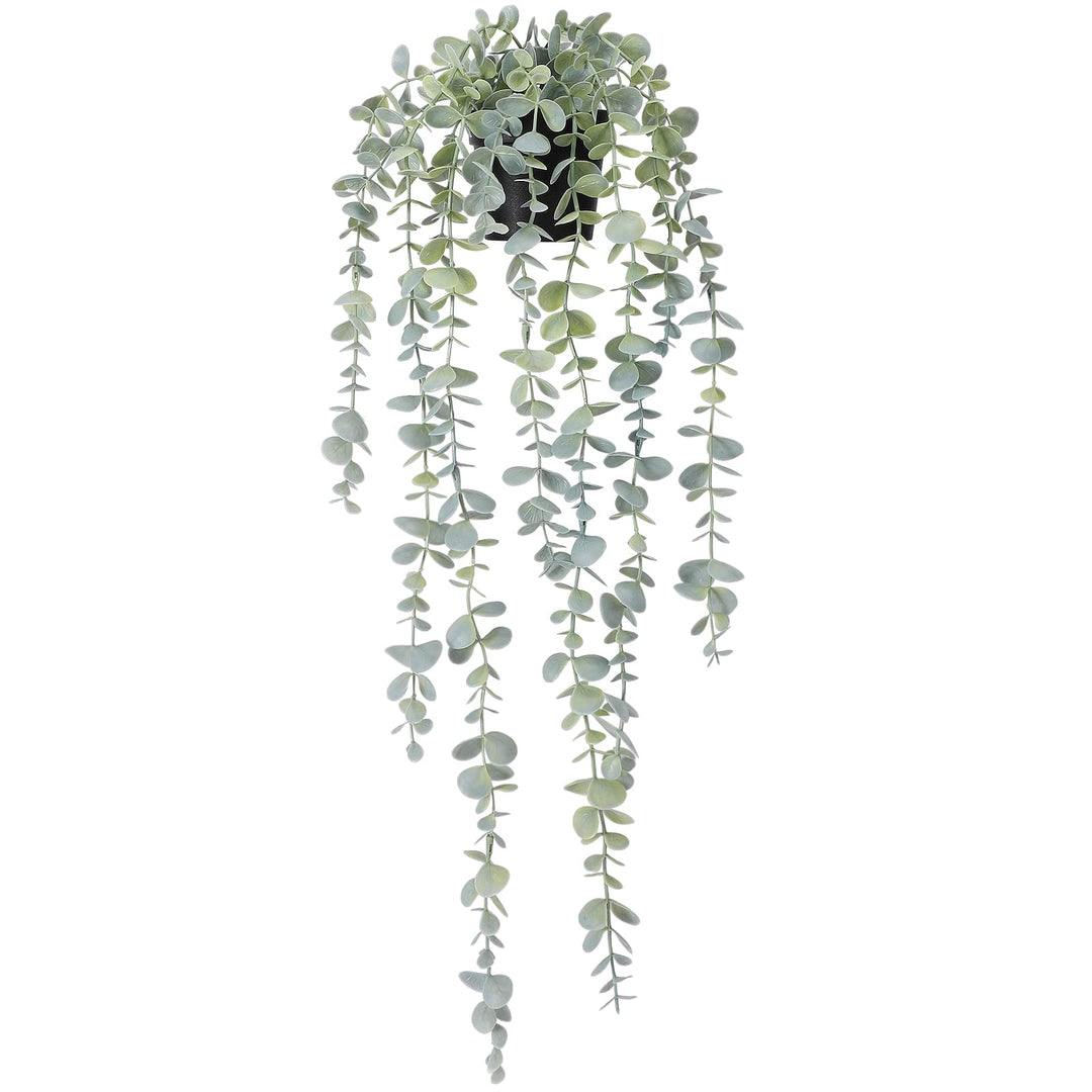 COCOBOO 1pcs Artificial Hanging Plants Fake Eucalyptus 