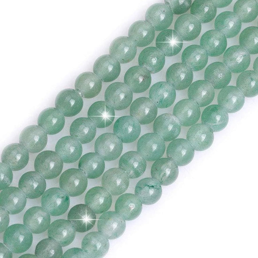 45pcs 8mm Natural Green Aventurine Beads Round Loose Gemstone Beads for Jewelry Making DIY Bracelet Necklace