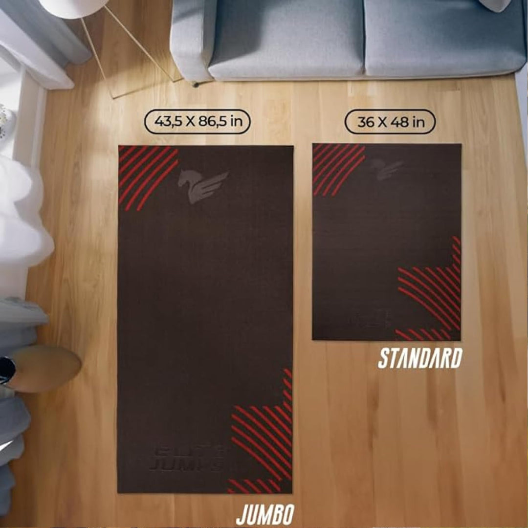 Elite Jumps Premium Jump Rope Mat- Large Format Indoor/Outdoor Non Slip Mat - Home Workout Exercise Mat -Suitable for All Surfaces - Standard