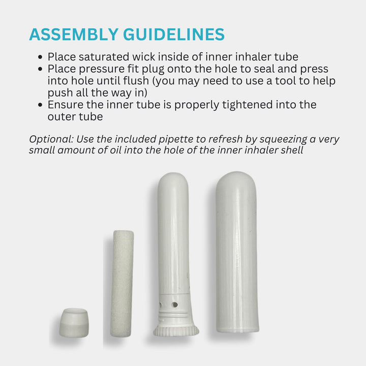 Aromatherapy Essential Oil Blank Inhaler Sticks (12 Pac