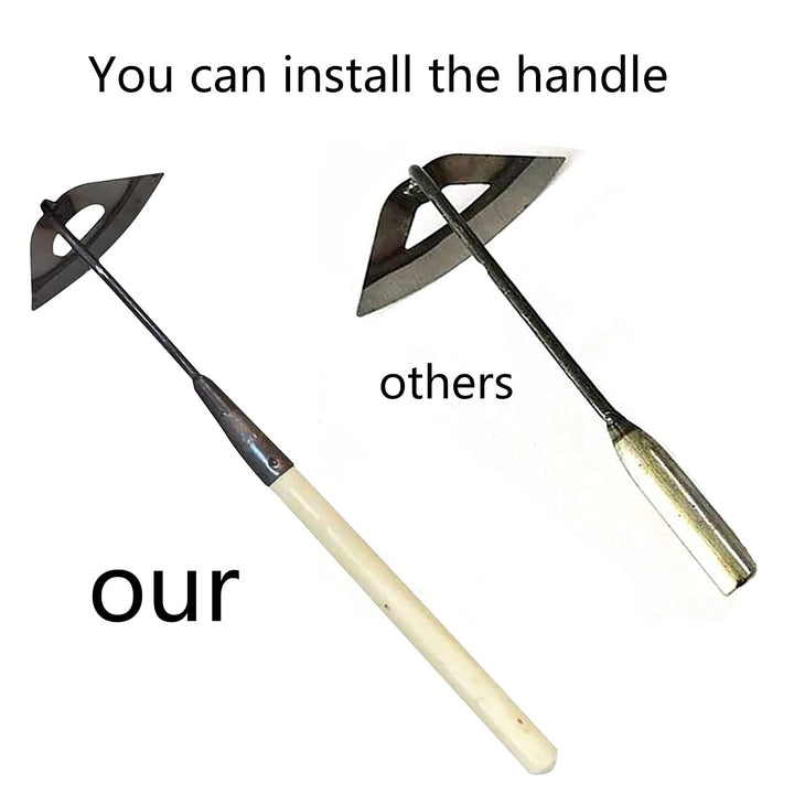 All-Steel Hardened Hollow Hoe,Garden Hoes for Weeding,Hollow Hoe for Gardening,Hoe Garden Tool,Garden Hoe for Backyard Weeding, Loosening, Farm Planting 2