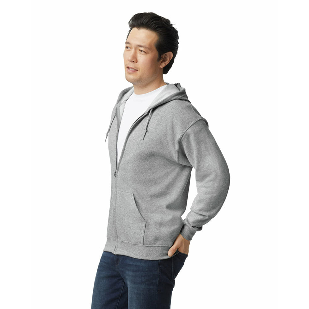 Gildan Adult Fleece Zip Hoodie Sweatshirt, Style G18600