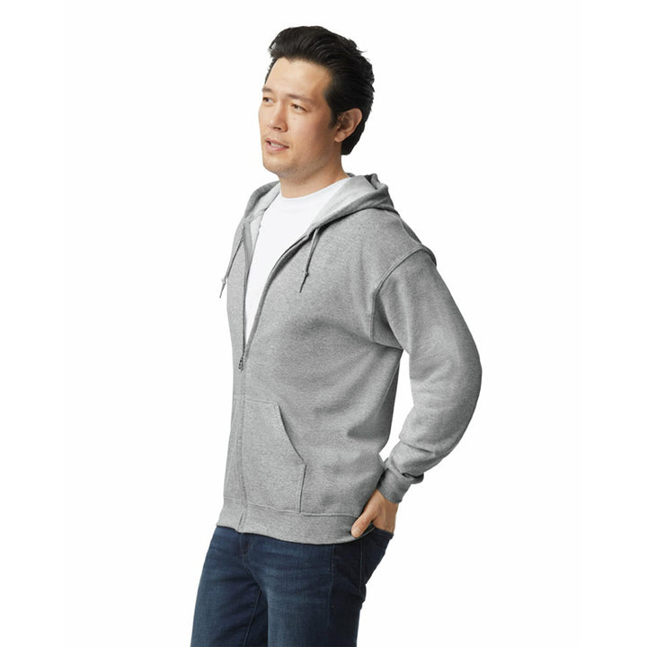 Gildan Adult Fleece Zip Hoodie Sweatshirt, Style G18600