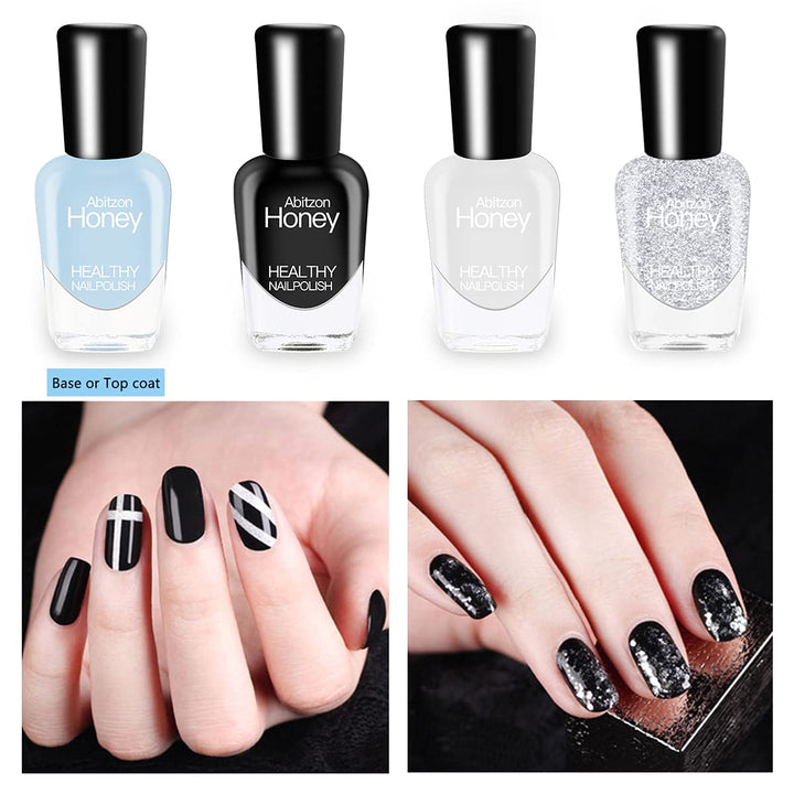 New Nail Polish Set (10 Bottles) - Non-Toxic Eco-Friendly Easy Peel Off &amp; Quick Dry Water Based Nail Polish: Style-1