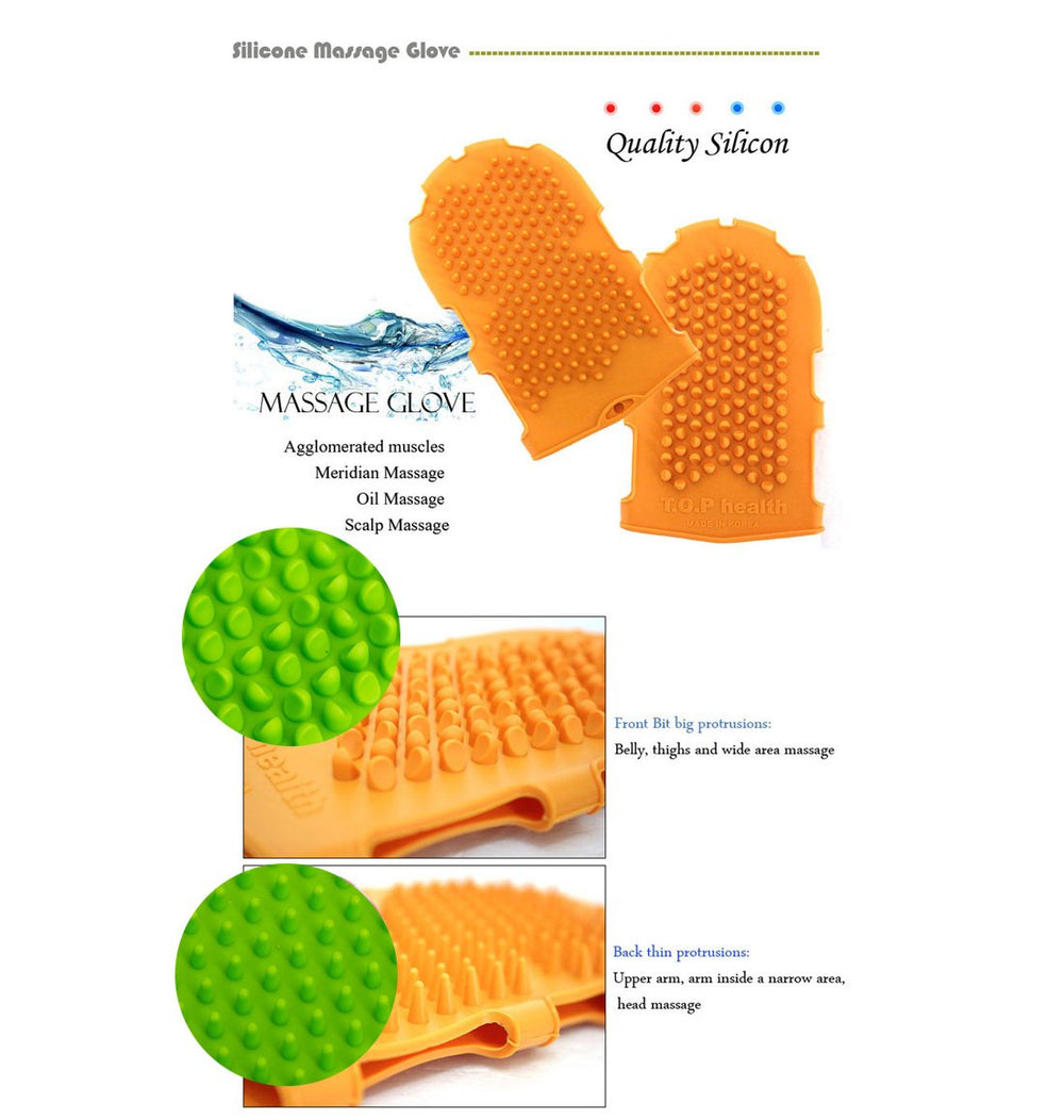 Korean Made High Quality Silicone Massage Glove/celluli