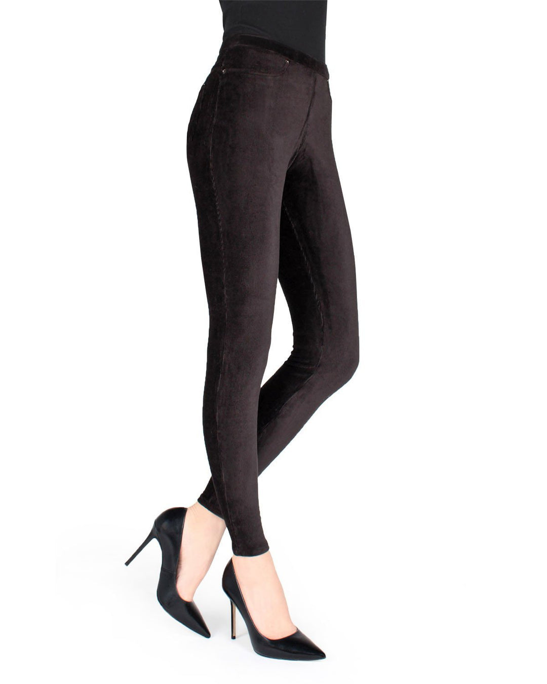 Thin Ribbed Corduroy Leggings