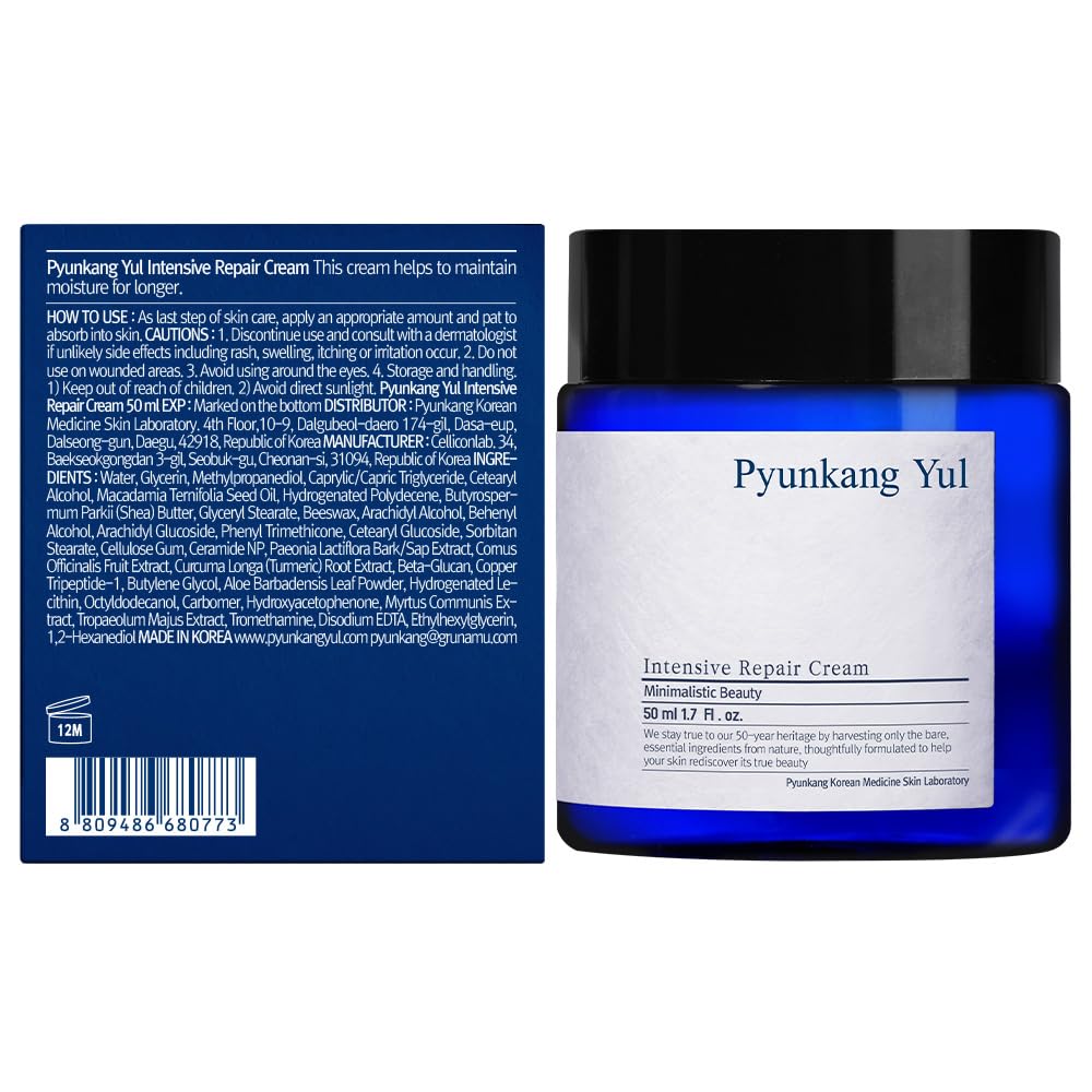 Intensive Repair Cream - Ceramide Moisturizer for Dry Skin with Shea Butter & Macadamia Oil, 1.7 Fl. Oz