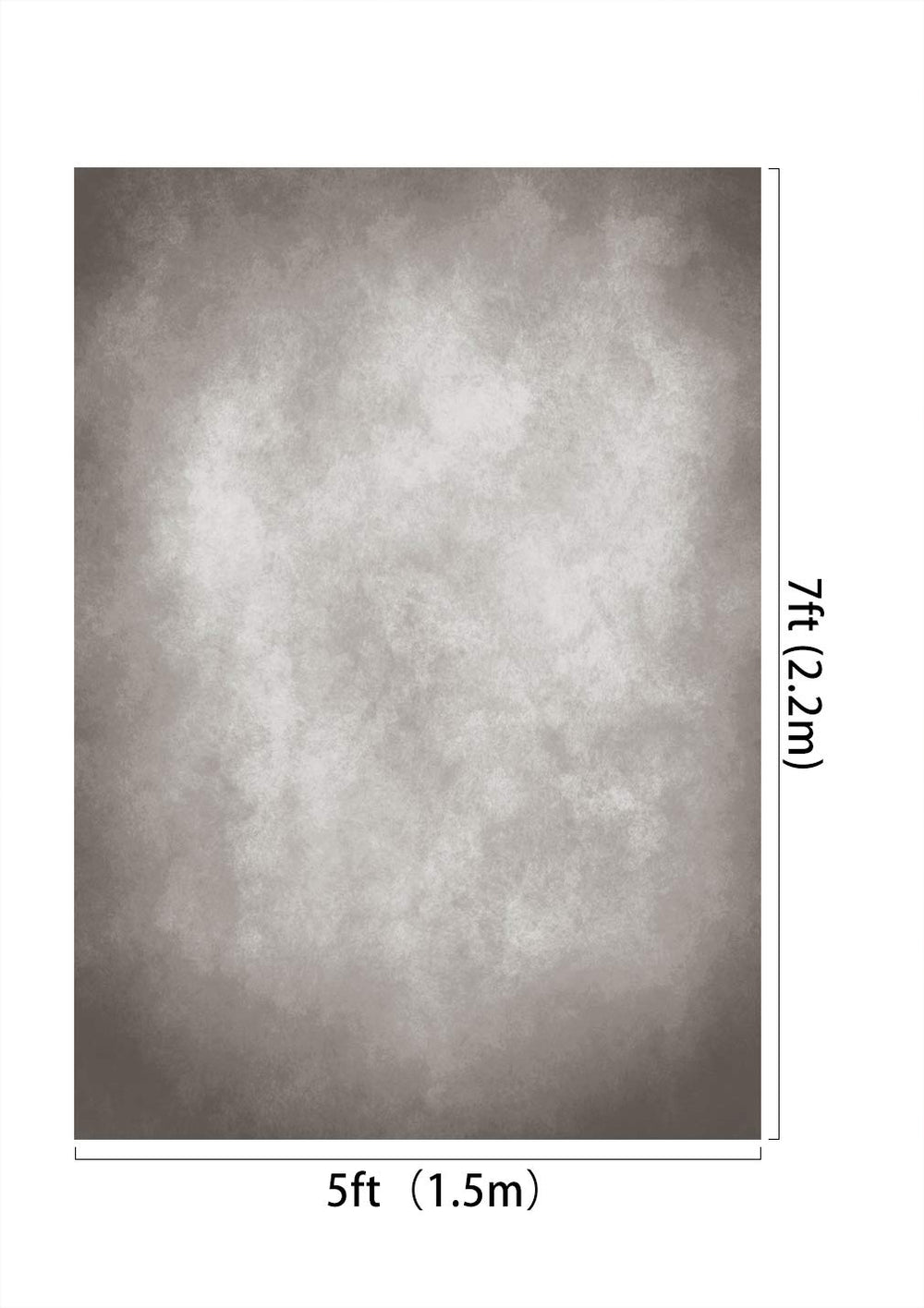 5x7ft Vintage Backdrops Abstract Grey Portrait Photo Backdrop for Photography Studio