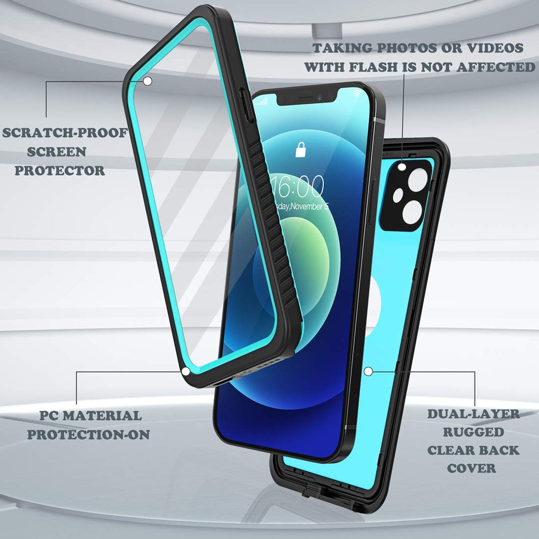 Diverbox for iPhone 12 Waterproof Case,Waterproof Shock