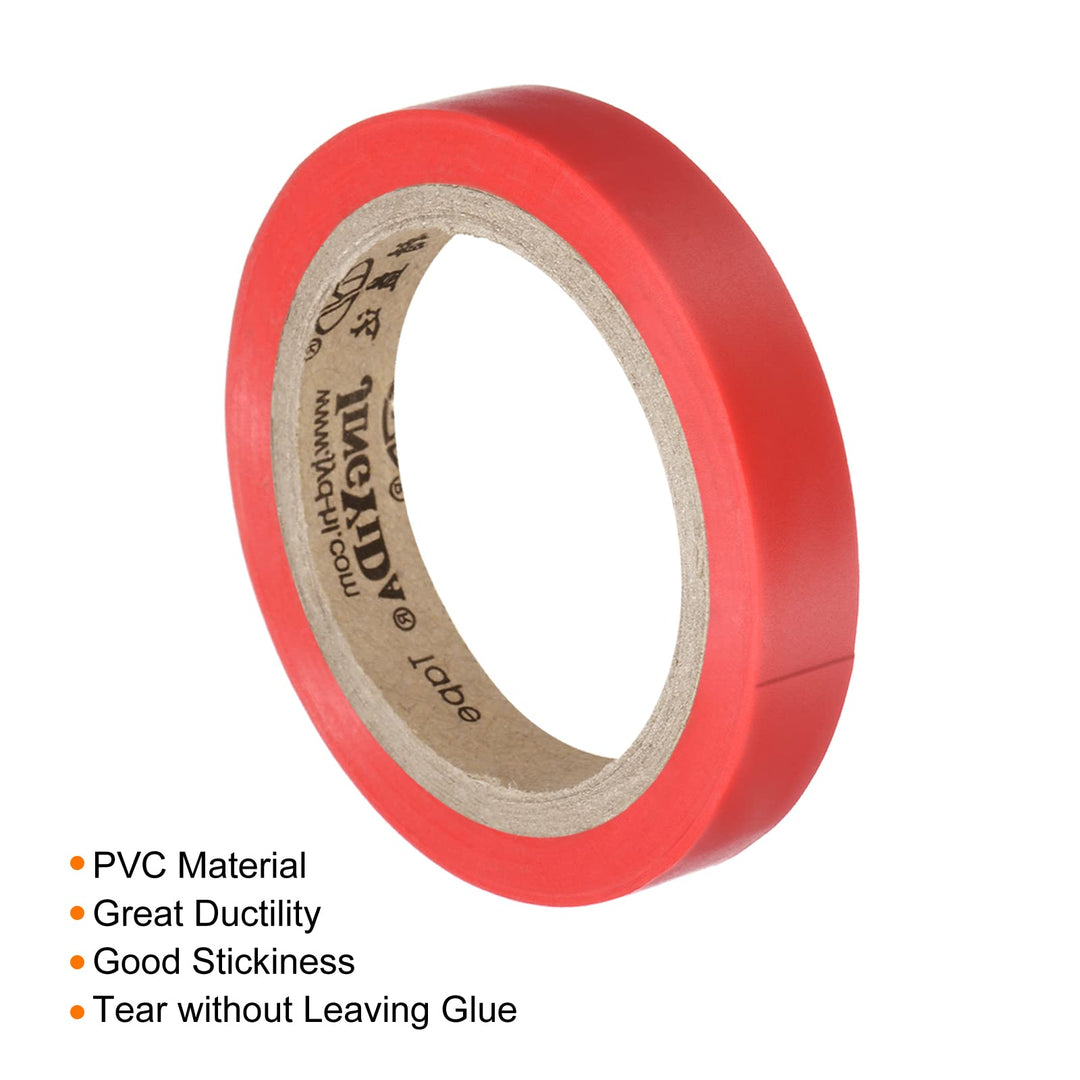 26Ft Grip Finishing Tape, 2 Pack PVC Racquet Finishing Tapes Racket Accessories Sticky Seal for Tennis Badminton, Red