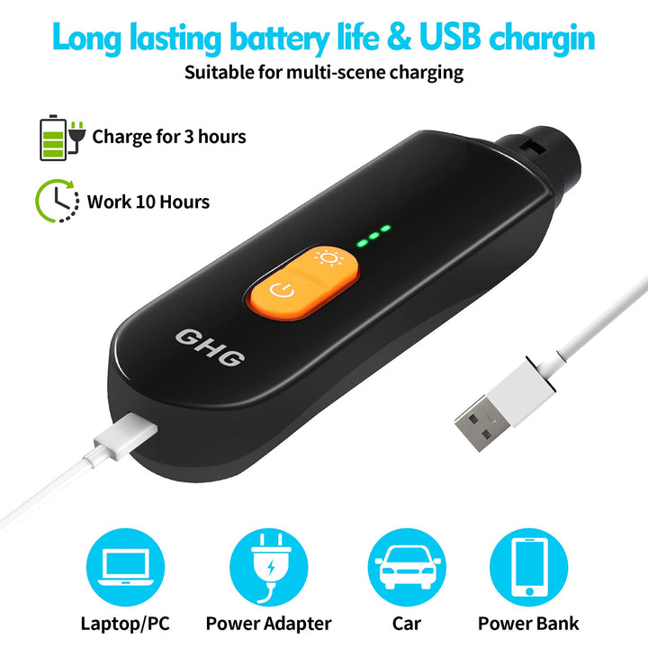 Dog Nail Grinder Upgraded - Professional Dog Nail Trimmers Rechargeable, Dog Nail Clipper for Small Medium Large Dogs Quiet, 3-Speed Pet Nail Grinders Trimmer with LED Light, Super Low Noise