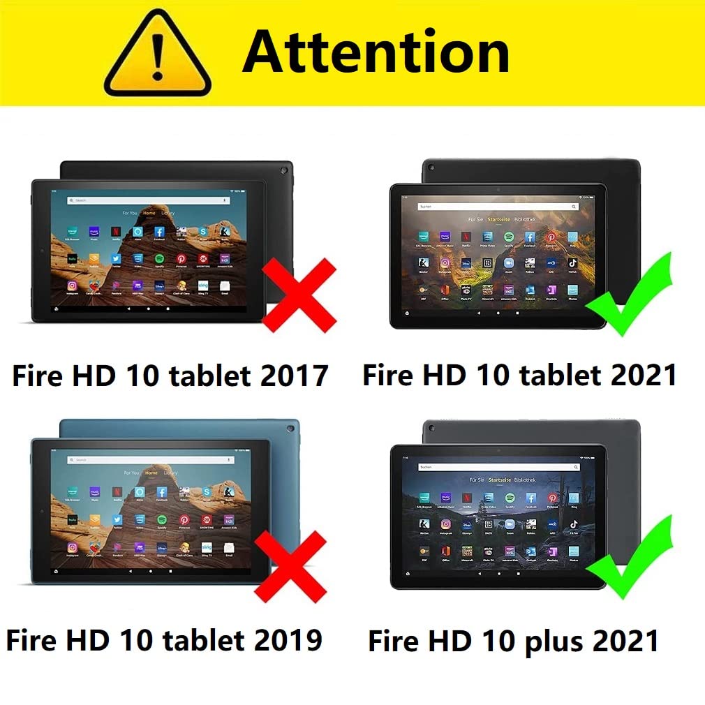 for Kindle Fire HD 10 case/HD 10 Plus case 2021 Released 11th Generation,PU Leather Smart Cover with Auto Wake/Sleep (City Night)