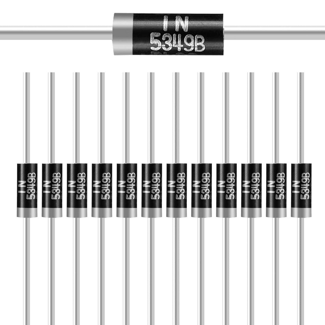 (Pack of 20 Pcs) Chanzon 1N5349B 5W 12V Zener Diode 1N5349 12V T-18 (CASE17-02) Axial Power Diodes