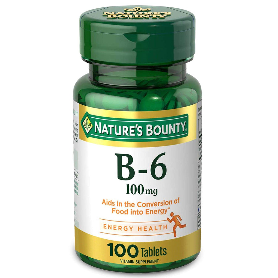 Nature's Bounty Vitamin B6 100mg Tablets - Supports