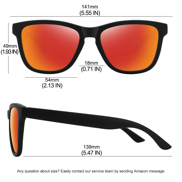 MEETSUN Polarized Sunglasses for Women Men Classic Retr