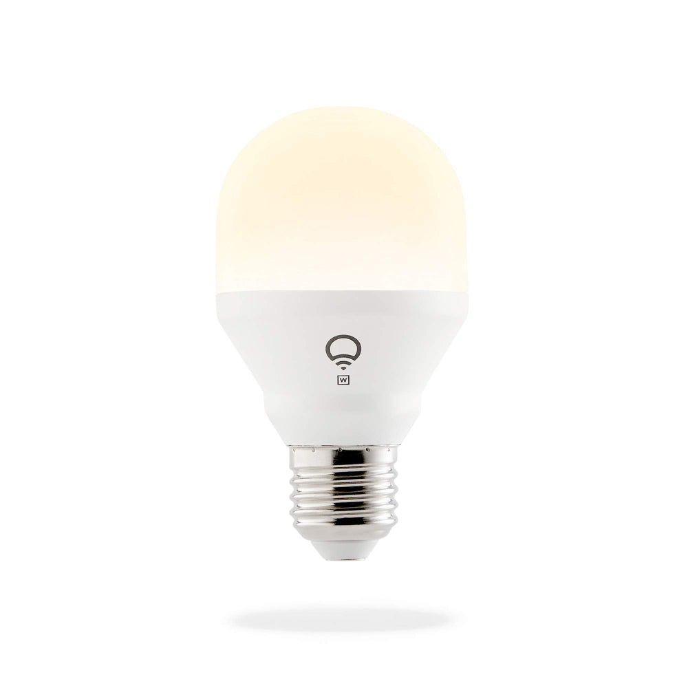 Mini White (A19) Wi-Fi Smart LED Light Bulb, Dimmable, Warm White, No Hub Required, Works with Alexa, Apple HomeKit and the Google Assistant,9 watts