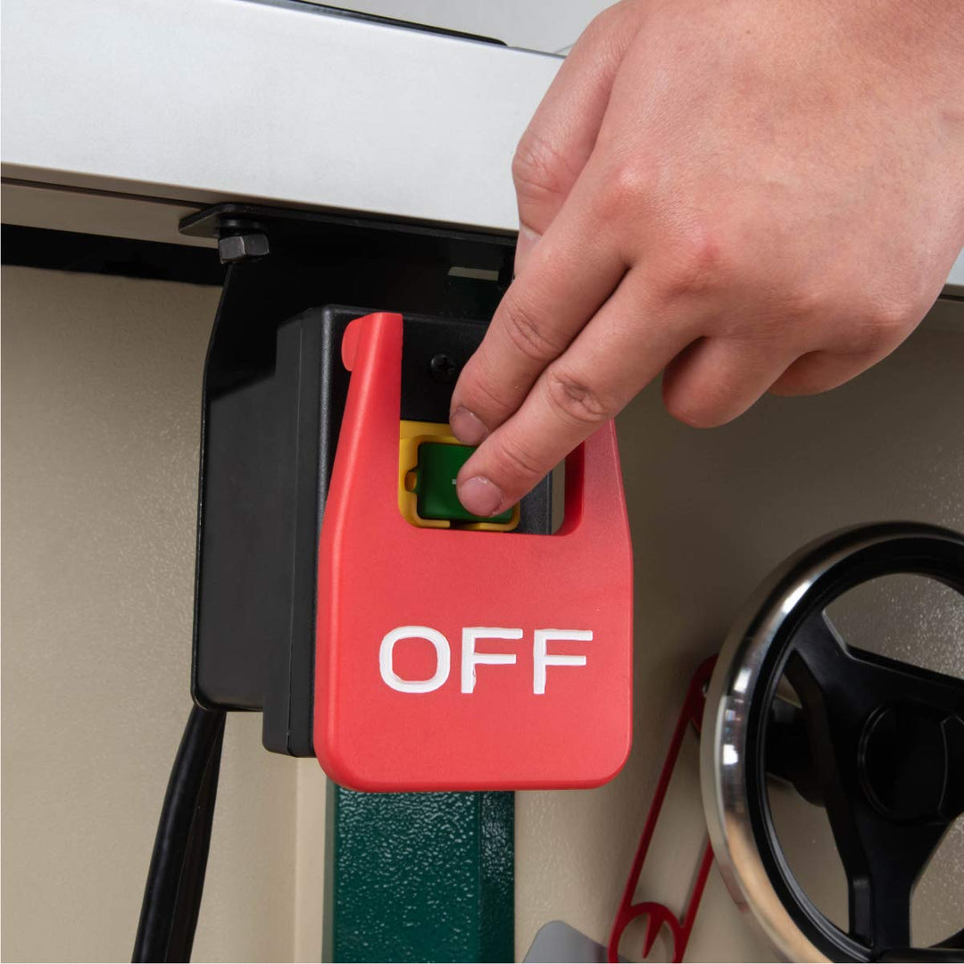 120V Magnetic Paddle Switch, 1/2 HP. Large Knee Paddle for Power Tools Fast Power Off. Fits Table Saw, Router Table, Drill Press, Bench Saw, Band Saw &amp; Other Electrical Equipment (71054)