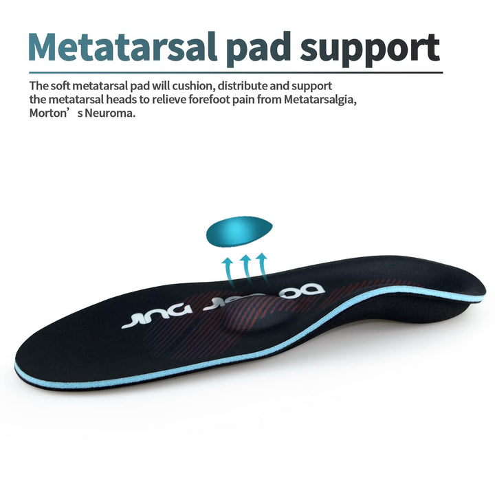 Severe Flat Feet Arch Support Insoles- Firm Arch Supports Orthotics Inserts Relieve Plantar Fasciitis, Over Pronation, Fallen Arch, Metatarsalgia, Foot Pain - Shoe Insoles for Men and Women