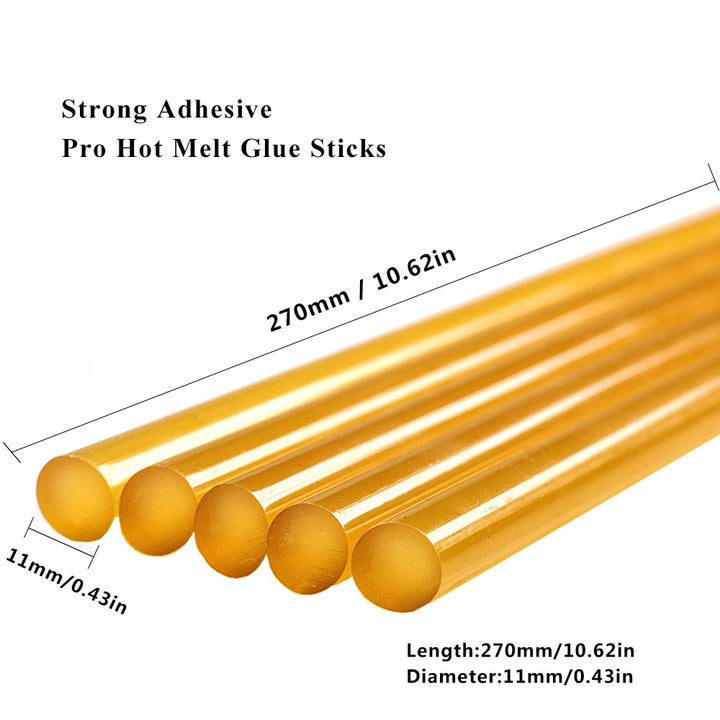 Dent Repair Glue Sticks, Paintless Dent Repair Tool Glue Sticks for Hot Glue Gun Car Repair Dent Rmover Tool Set - 10 PCS Yellow Glue Sticks