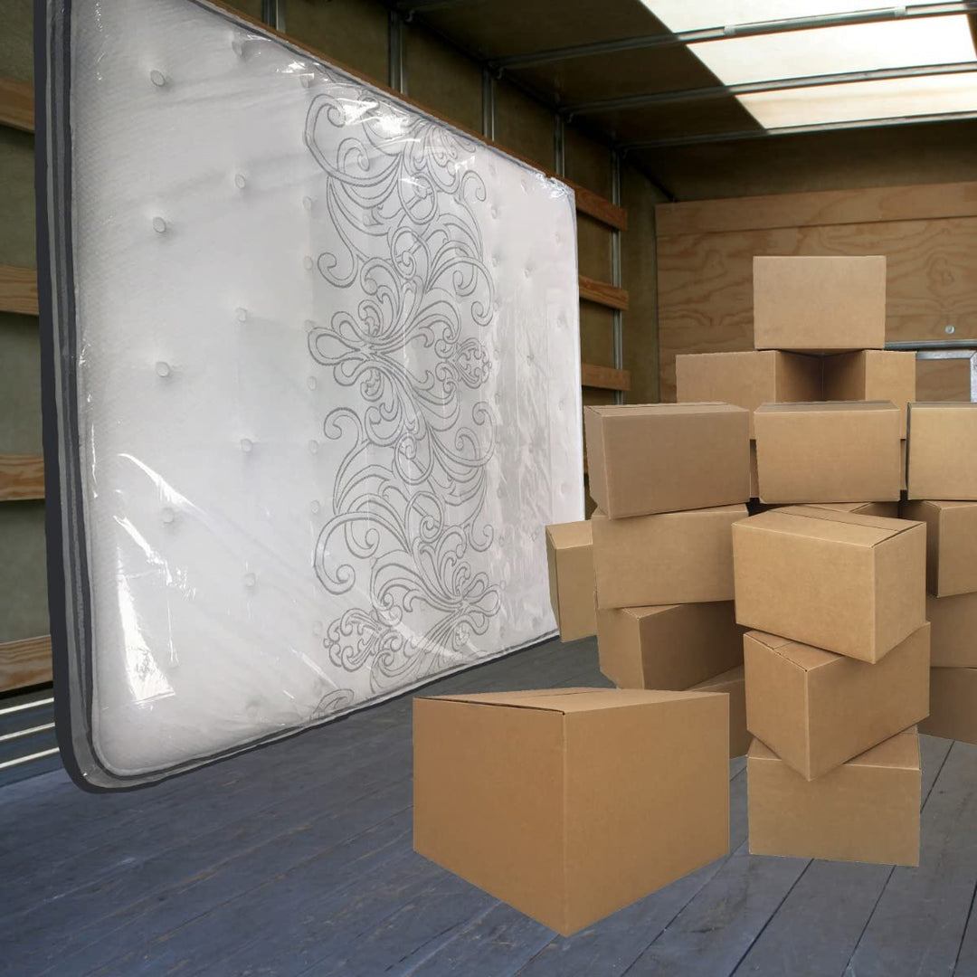 uBoxes Moving Supplies King Mattress Cover/Bag 76 x 15 x 104, Clear