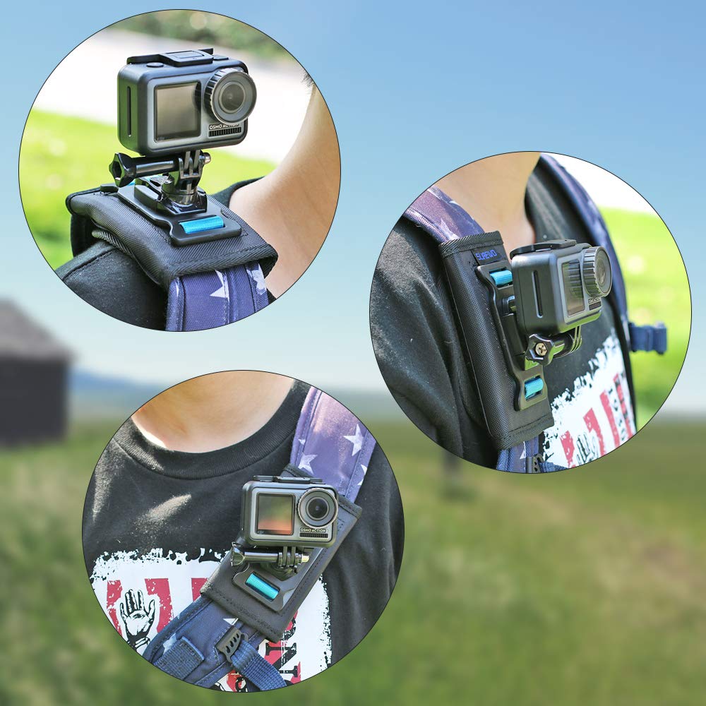 SUREWO Backpack Shoulder Strap Mount with Adjustable Sh