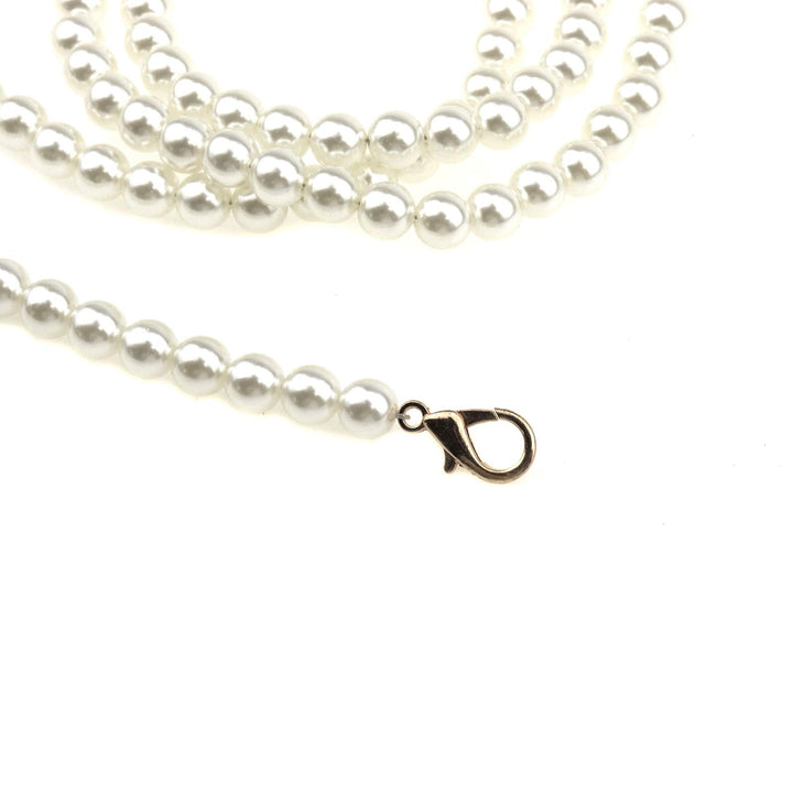 Meprotal 10mm DIY Imitation Pearl Beads Chain Handbag H