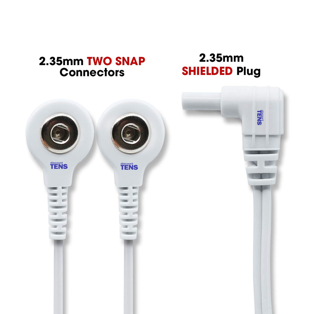 Tens Lead Wires - Two Snap Connectors (2 Pack) - Discou